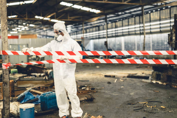 Professional Drug Lab Cleanup technician working in Warren, IN